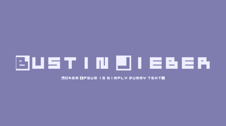 Bustin Jieber Font