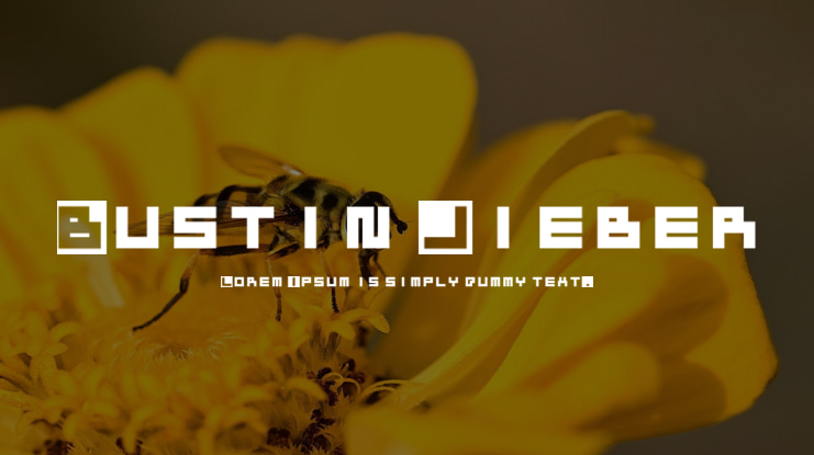 Bustin Jieber Font
