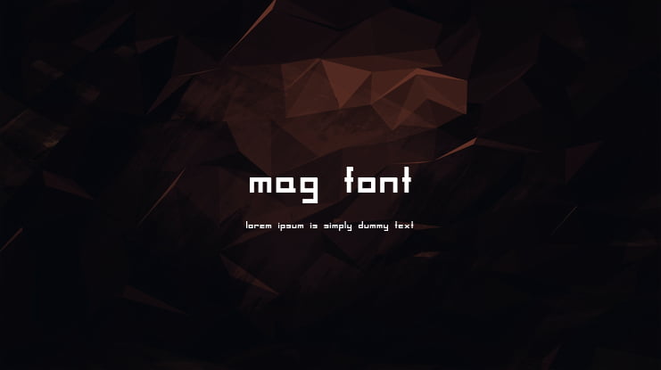 MAG Font