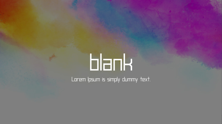 blank Font Family