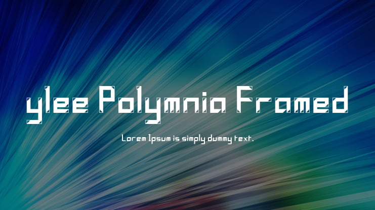 ylee Polymnia Framed Font