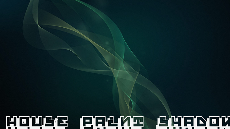 House Paint Shadow Font