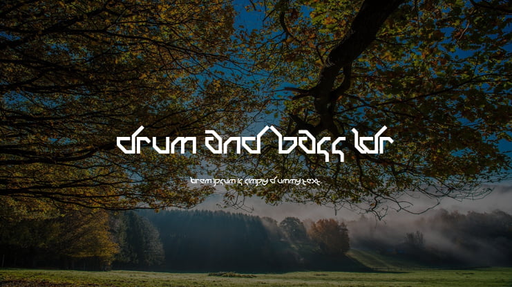 Drum and Bass LDR Font
