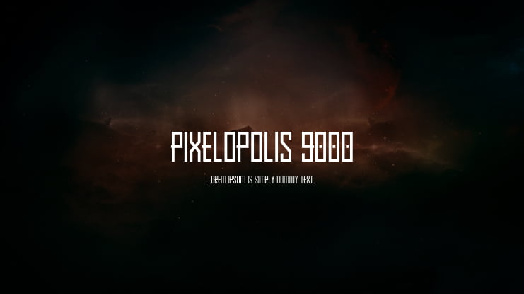 Pixelopolis 9000 Font