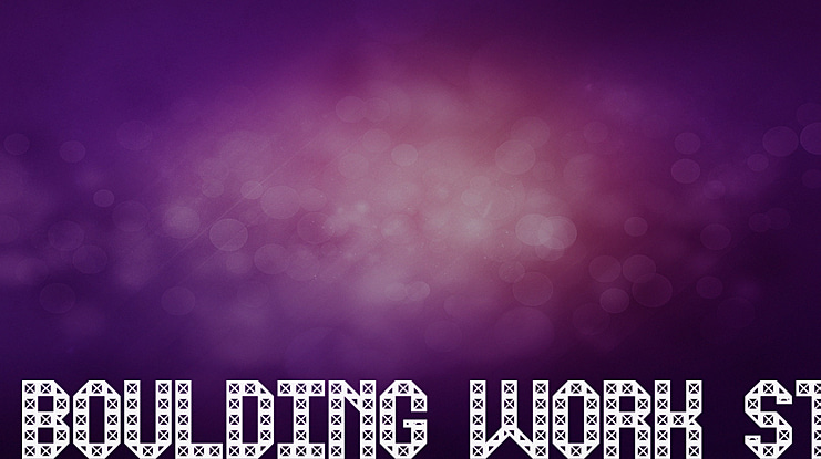 Boulding Work St Font