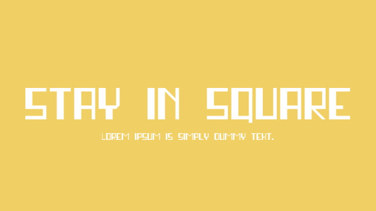 stay in square Font