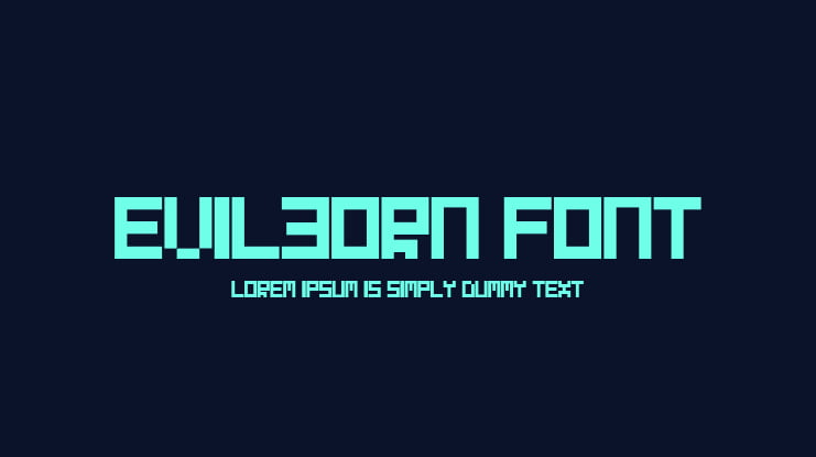 Evilborn Font