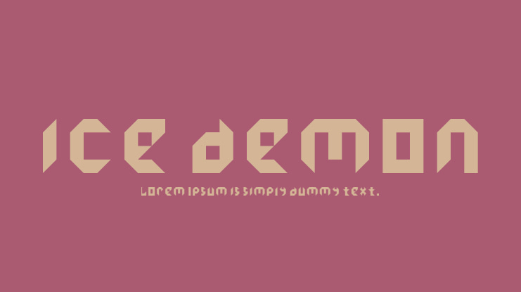 ice demon Font