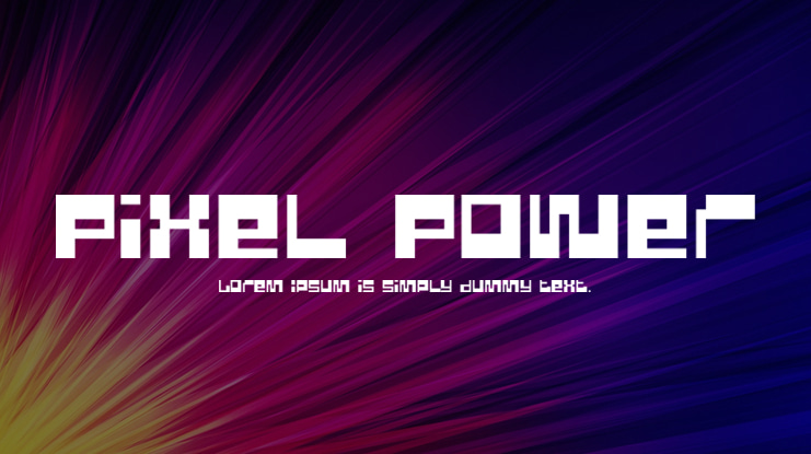 Pixel Power Font