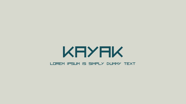 Kayak Font