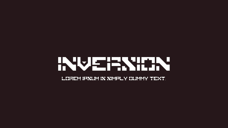 Inversion Font