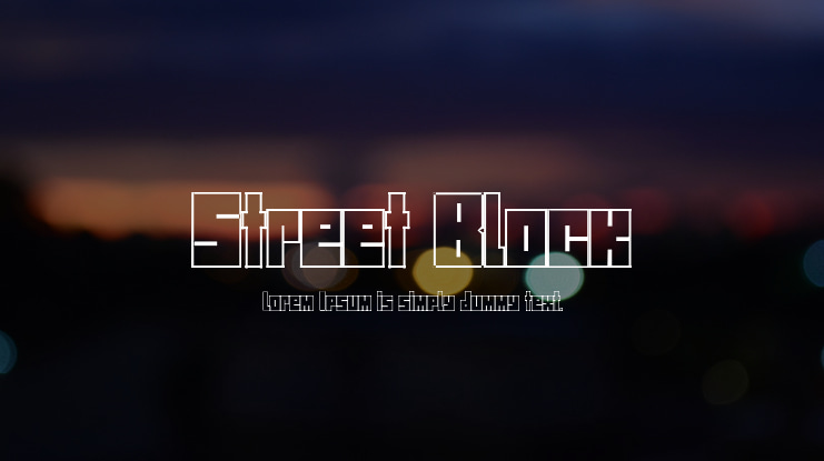 Street Block Font