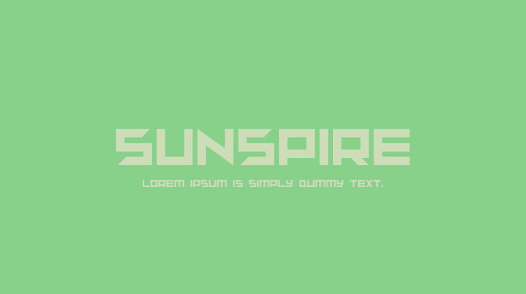 sunspire Font Family