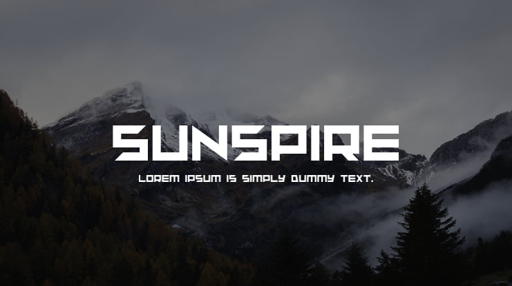 sunspire Font Family