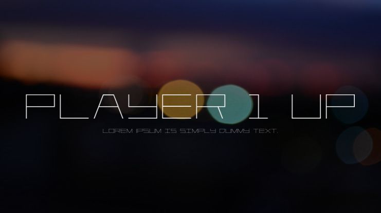 Player 1 Up Font Family