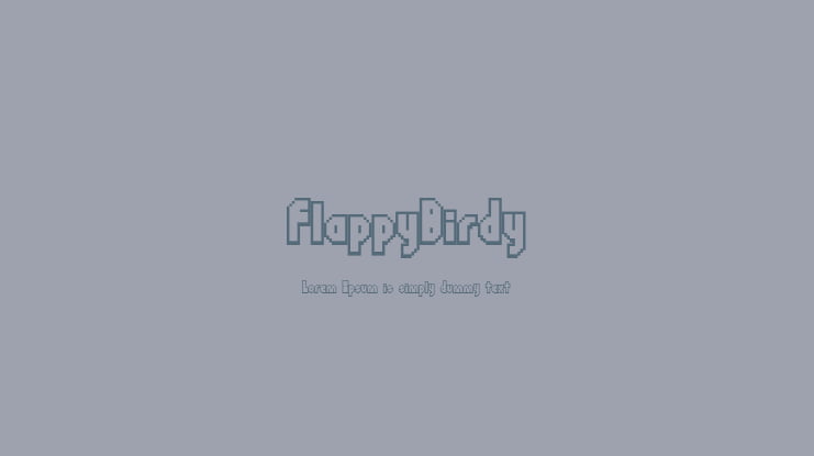 FlappyBirdy Font