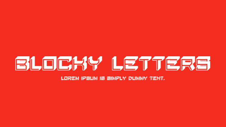 Blocky Letters Font Family