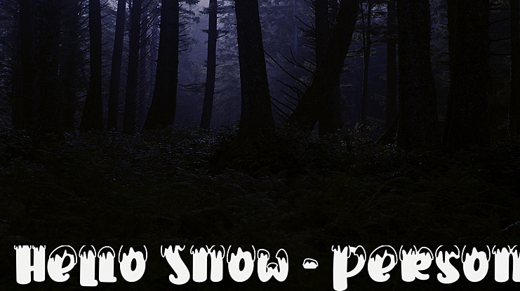 Hello Snow - Personal use Font