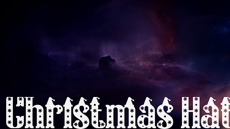 Christmas Hat Font