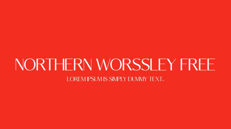 Northern Worssley Free Font