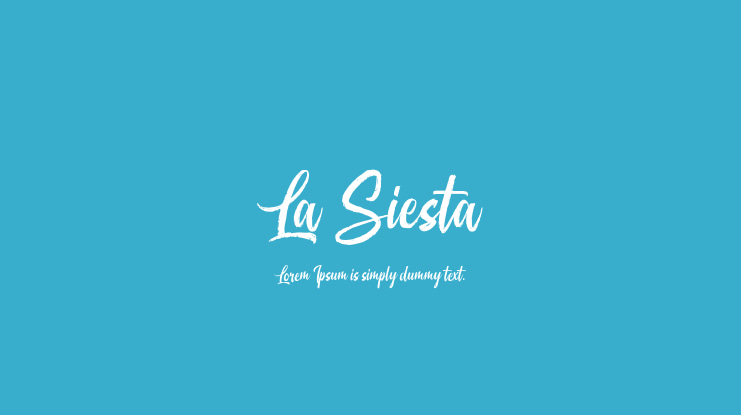 La Siesta Font