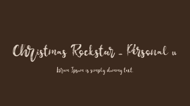 Christmas Rockstar - Personal u Font