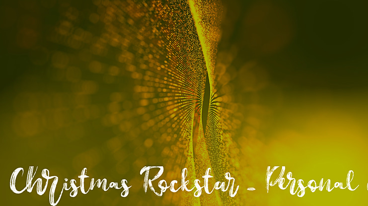 Christmas Rockstar - Personal u Font