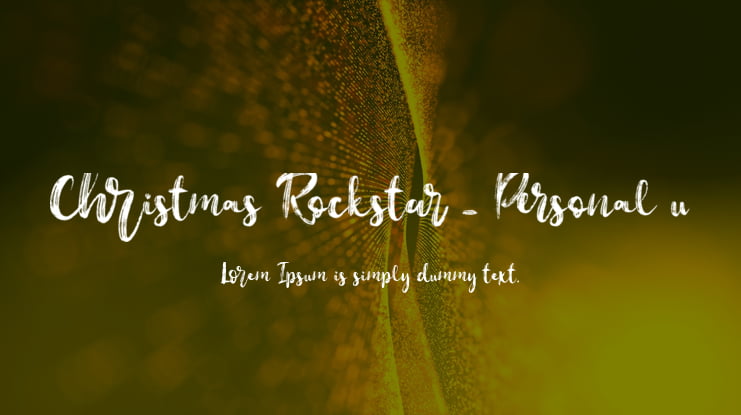 Christmas Rockstar - Personal u Font