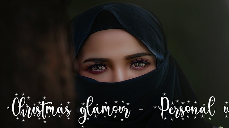Christmas glamour - Personal us Font