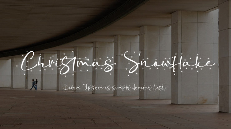 Christmas Snowflake Font Family