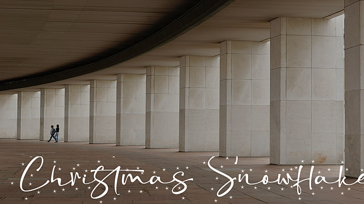 Christmas Snowflake Font Family