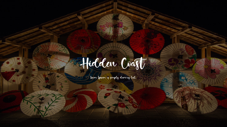 Hidden Coast Font