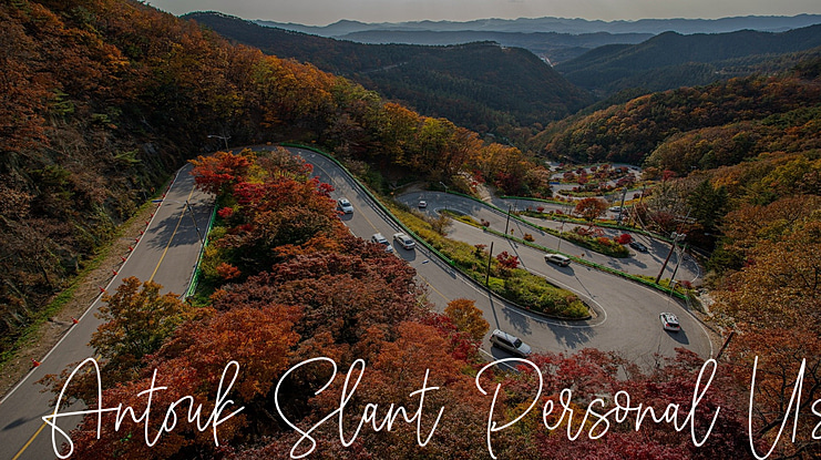 Antouk Slant Personal Use Font Family