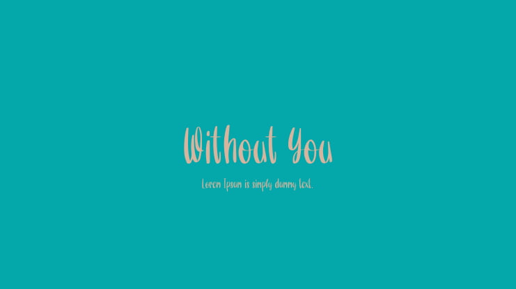 Without You Font