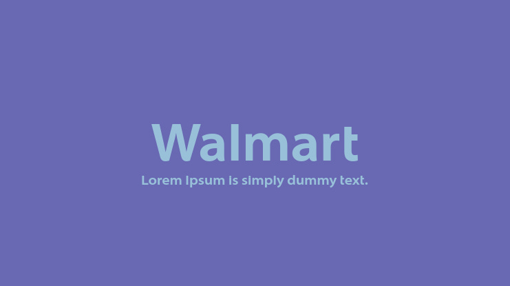 Walmart Font