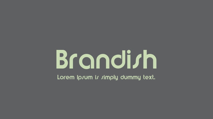 Brandish Font