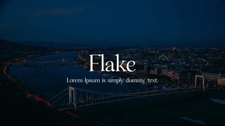 Flake Font