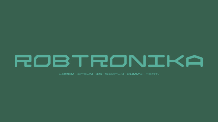 Robtronika Font Family