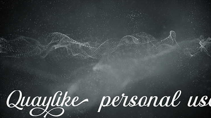 Quaylike personal use Font
