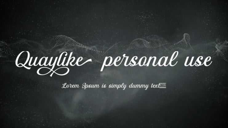 Quaylike personal use Font