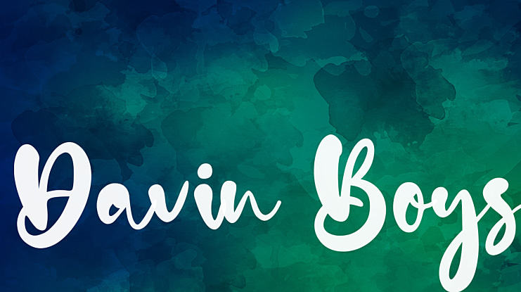 Davin Boys Font
