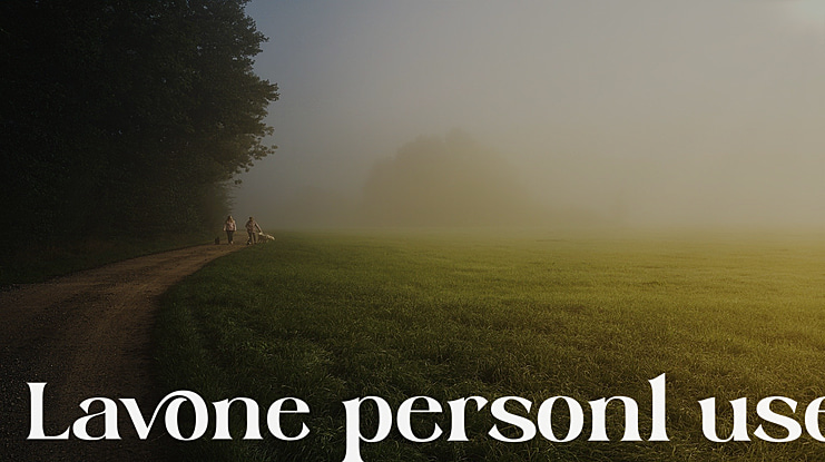 Lavone personl use Font