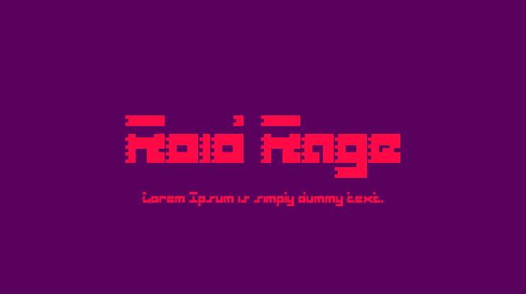Roid Rage Font Family