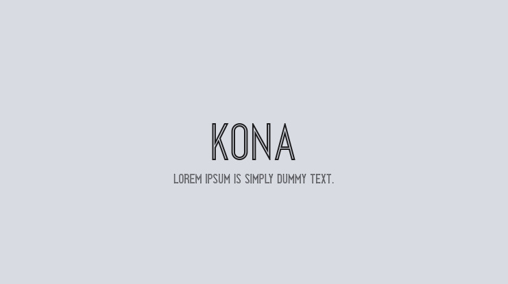 Kona Font