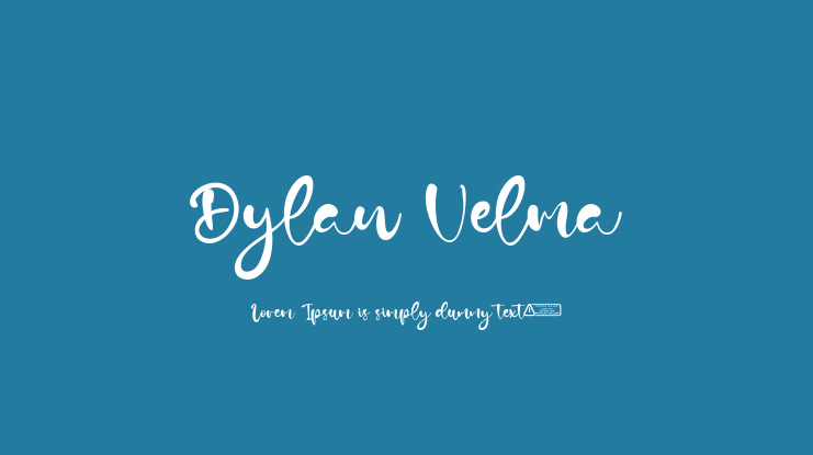 Dylan Velma Font