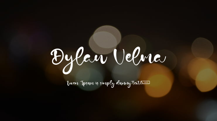 Dylan Velma Font
