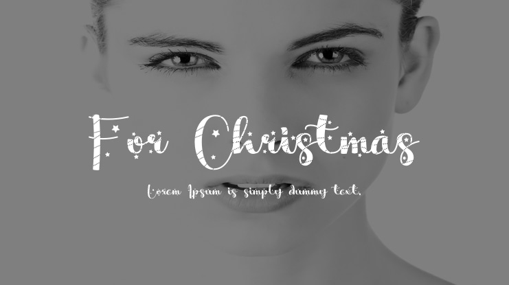 For Christmas Font