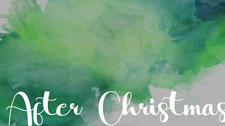 After Christmas Font