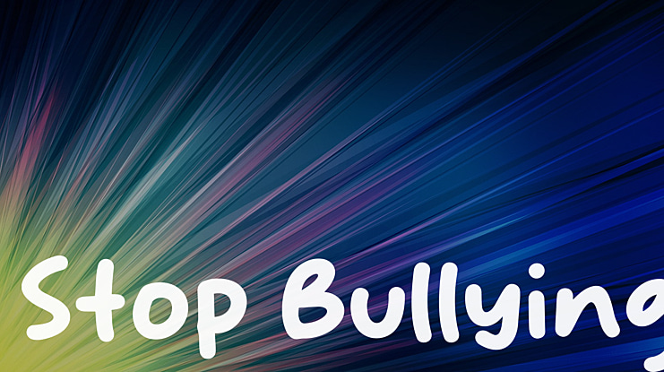 Stop Bullying Font