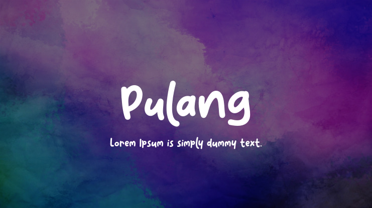 Pulang Font